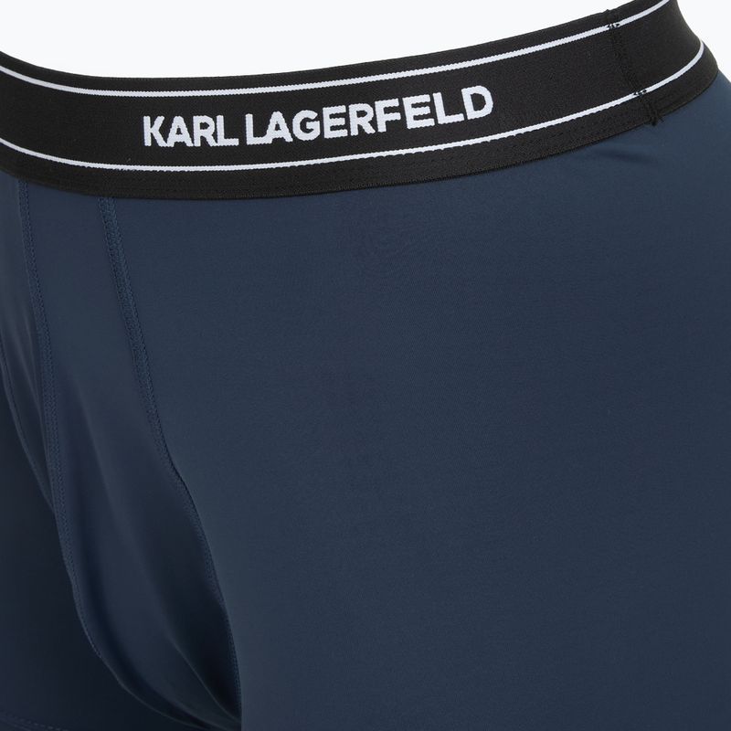 Мъжки боксерки KARL LAGERFELD Stripe Logo Micro Trunk 3 чифта mood indigo 4