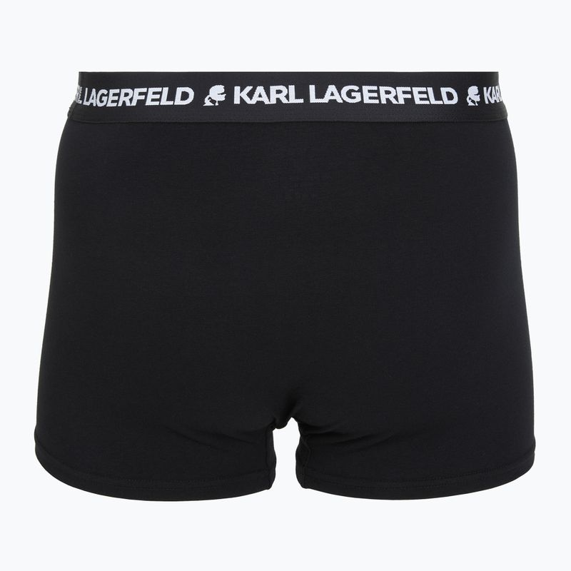 Мъжки боксерки KARL LAGERFELD Logo Trunk 5 чифта black 3
