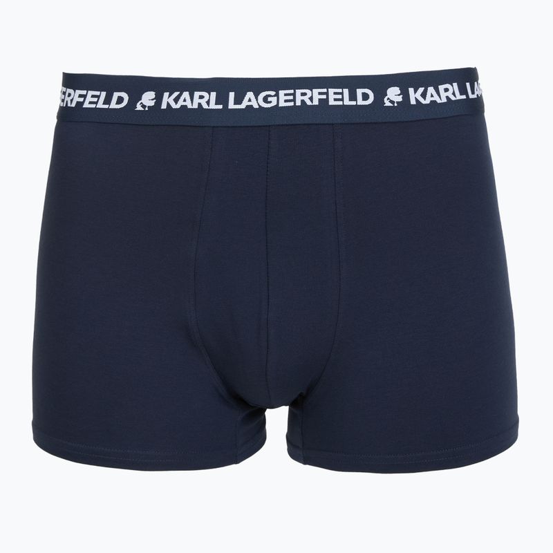 Мъжки боксерки KARL LAGERFELD Logo Trunk 3 чифта navy 2