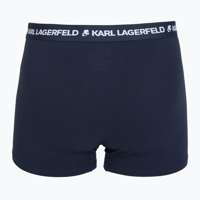 Мъжки боксерки KARL LAGERFELD Logo Trunk 3 чифта navy 3