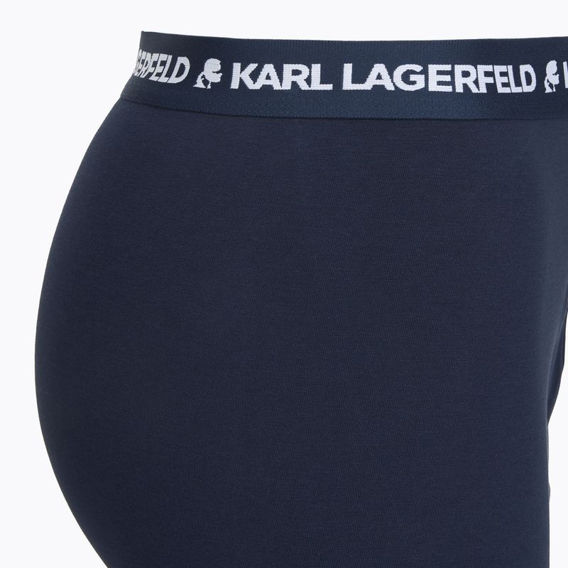 Мъжки боксерки KARL LAGERFELD Logo Trunk 3 чифта navy 4