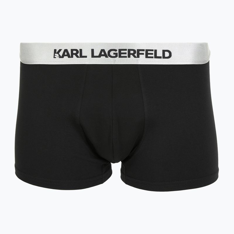 Мъжки боксерки KARL LAGERFELD Elastic Trunk 3 чифта black/white/grey 4
