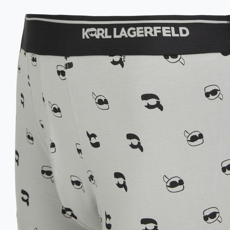 Мъжки боксерки KARL LAGERFELD Ikon Aop Trunk  3 чифта karl dot/ash black 6