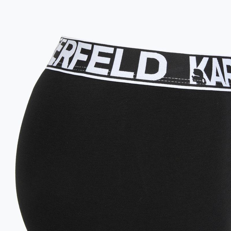 Мъжки боксерки KARL LAGERFELD Bold Elastic Trunk 3 чифта black 4