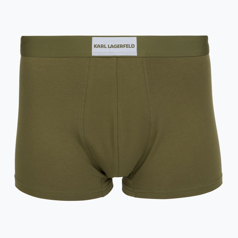 Мъжки боксерки KARL LAGERFELD Essential Logo Trunk 3 чифта olive/clear sky/excalibur 4