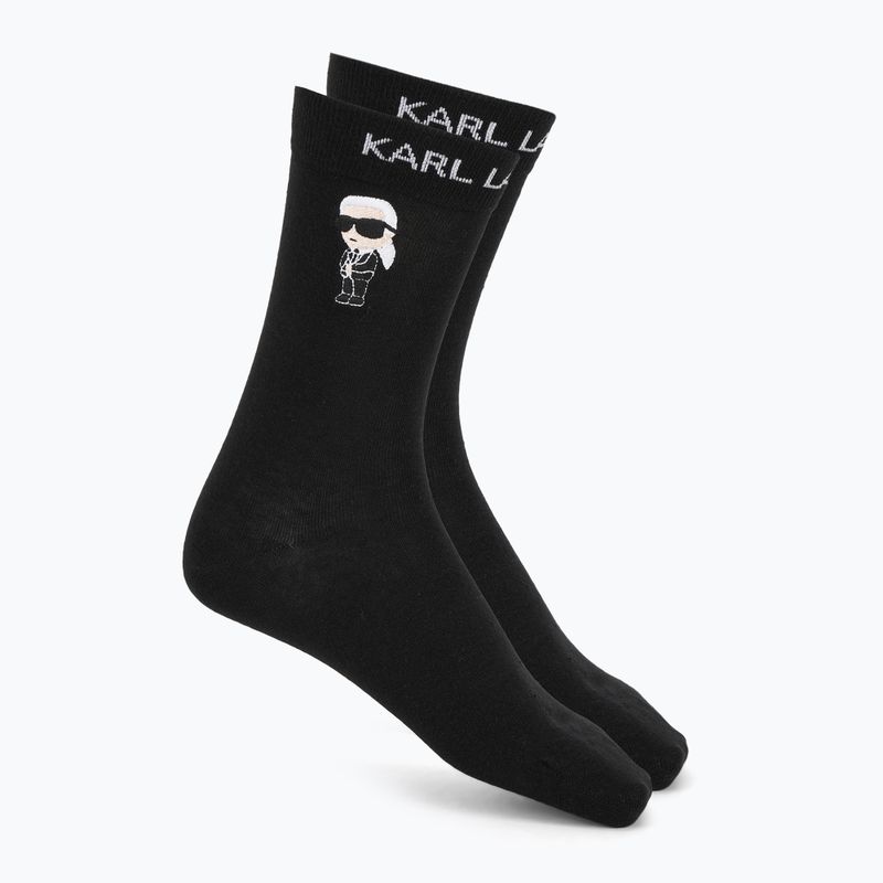 Мъжки комплект боксерки + чорапи KARL LAGERFELD Ikon Trunk aop karl dot black 5