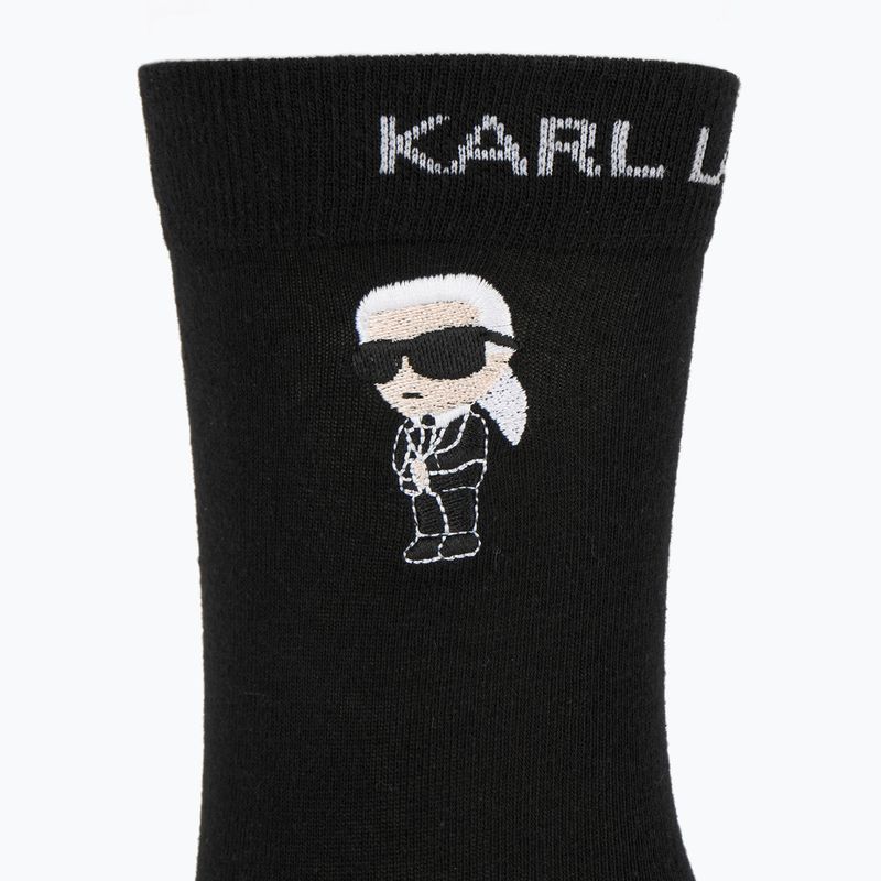 Мъжки комплект боксерки + чорапи KARL LAGERFELD Ikon Trunk aop karl dot black 7