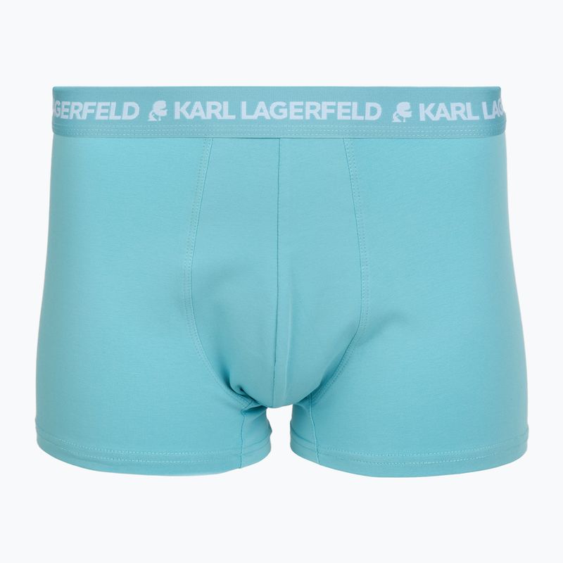 Мъжки боксерки KARL LAGERFELD Logo Trunk Multiband 3 чифта dark sea/indigo/blue 2