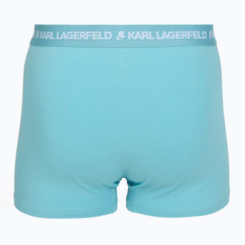 Мъжки боксерки KARL LAGERFELD Logo Trunk Multiband 3 чифта dark sea/indigo/blue 5