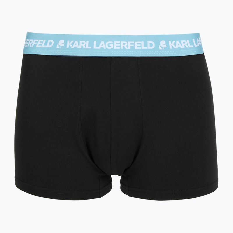 Мъжки боксерки KARL LAGERFELD Logo Trunk Colorband 3 чифта dark sea/indigo/blue 2