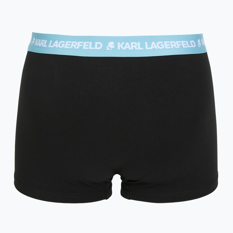 Мъжки боксерки KARL LAGERFELD Logo Trunk Colorband 3 чифта dark sea/indigo/blue 3