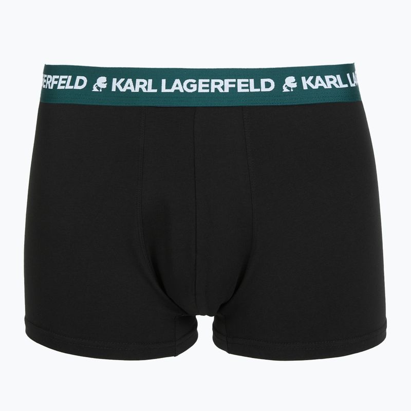 Мъжки боксерки KARL LAGERFELD Logo Trunk Colorband 3 чифта dark sea/indigo/blue 4