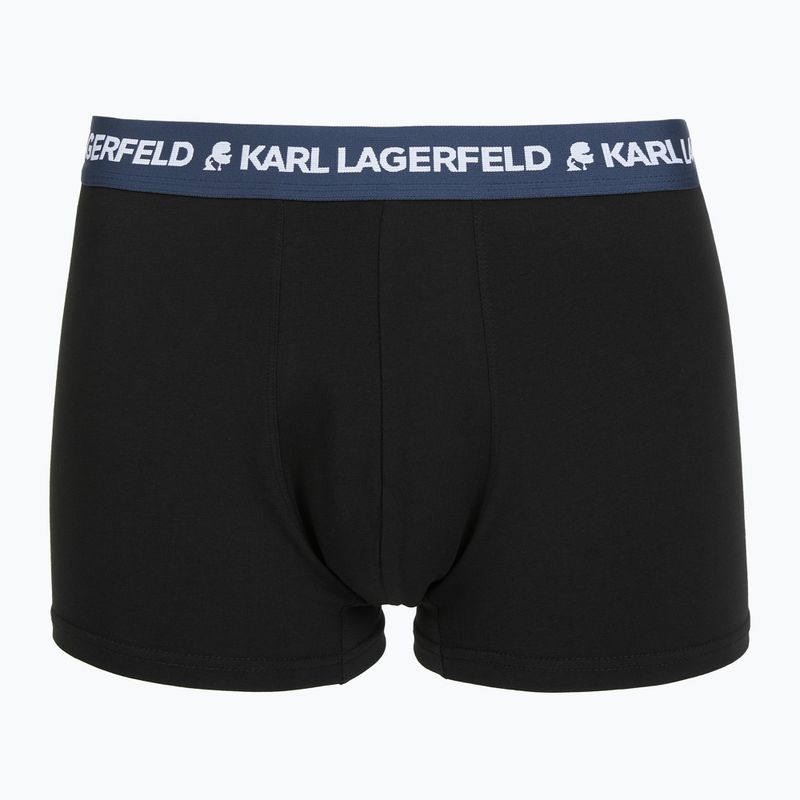 Мъжки боксерки KARL LAGERFELD Logo Trunk Colorband 3 чифта dark sea/indigo/blue 5