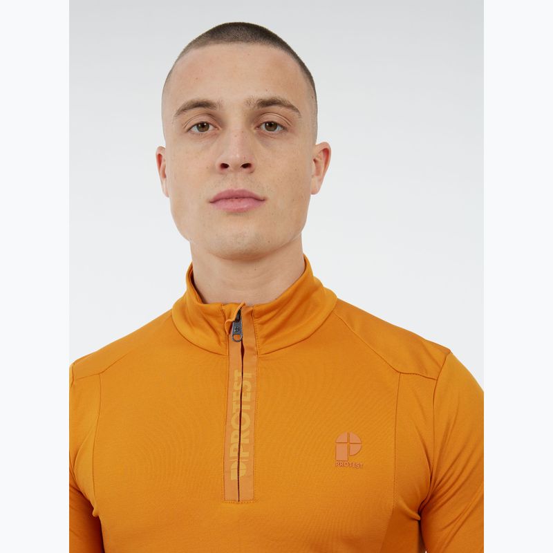Мъжки суитшърт Protest Rewill 1/4 Zip Active caramel yellow 5
