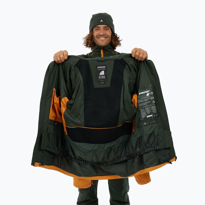 Мъжко яке за сноуборд Protest PRTZoot caramel yellow 8