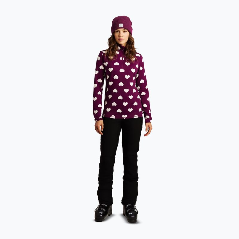 Дамски поларен суитшърт Protest PRTSwana 1/4 Zip Active current purple 2