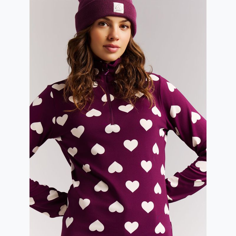 Дамски поларен суитшърт Protest PRTSwana 1/4 Zip Active current purple 5