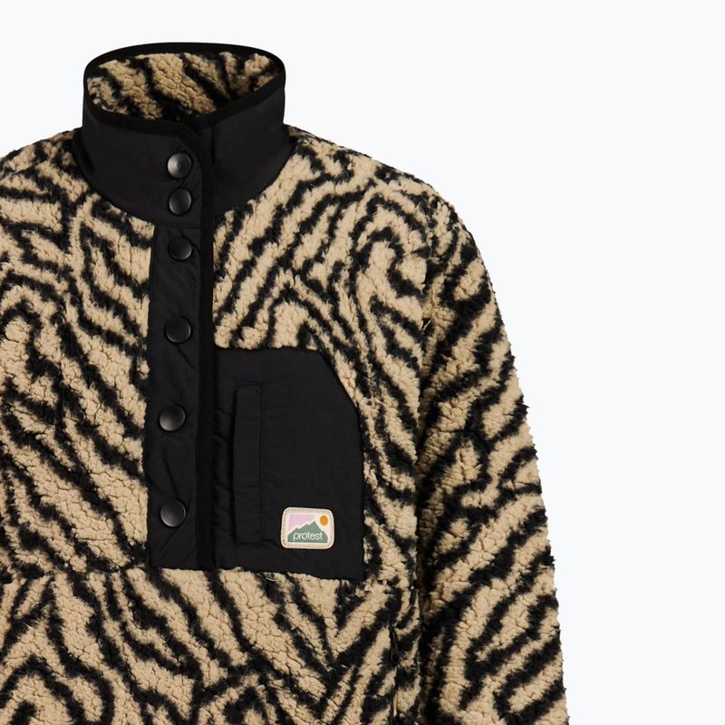 Дамски поларен суитшърт Protest PRTJosey 1/4 Button bamboobeige 8