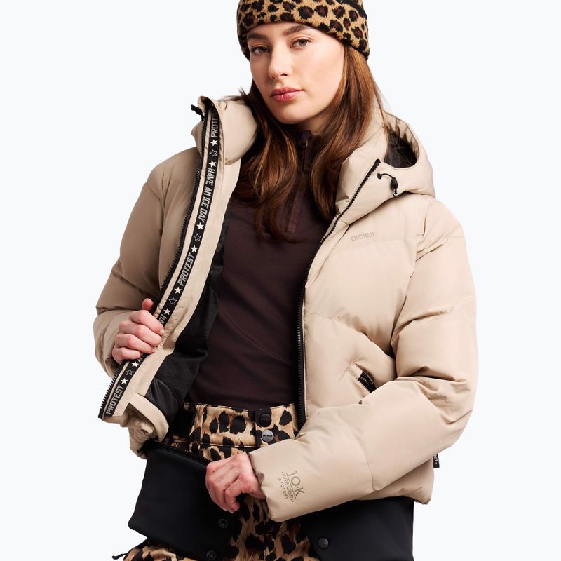 Дамско сноуборд яке Protest PRTPreppydos Zipshift bamboobeige 4