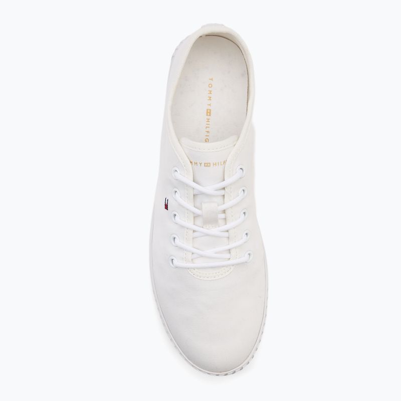 Tommy Hilfiger дамски маратонки Canvas Lace Up white 5