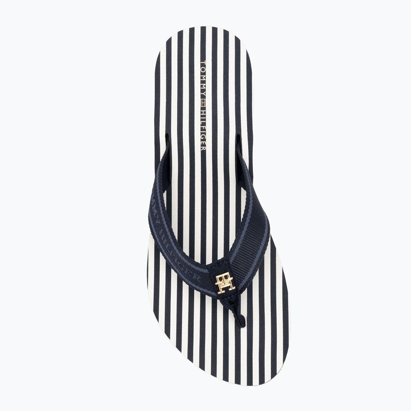Дамски джапанки Tommy Hilfiger Stripes Beach Sandal space blue 5