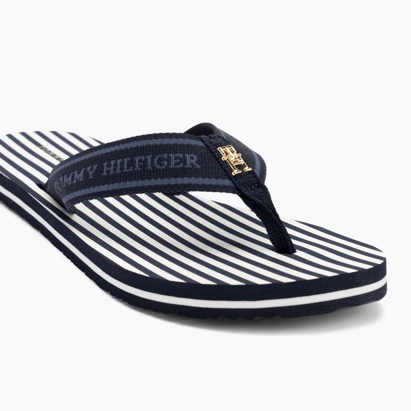 Дамски джапанки Tommy Hilfiger Stripes Beach Sandal space blue 7