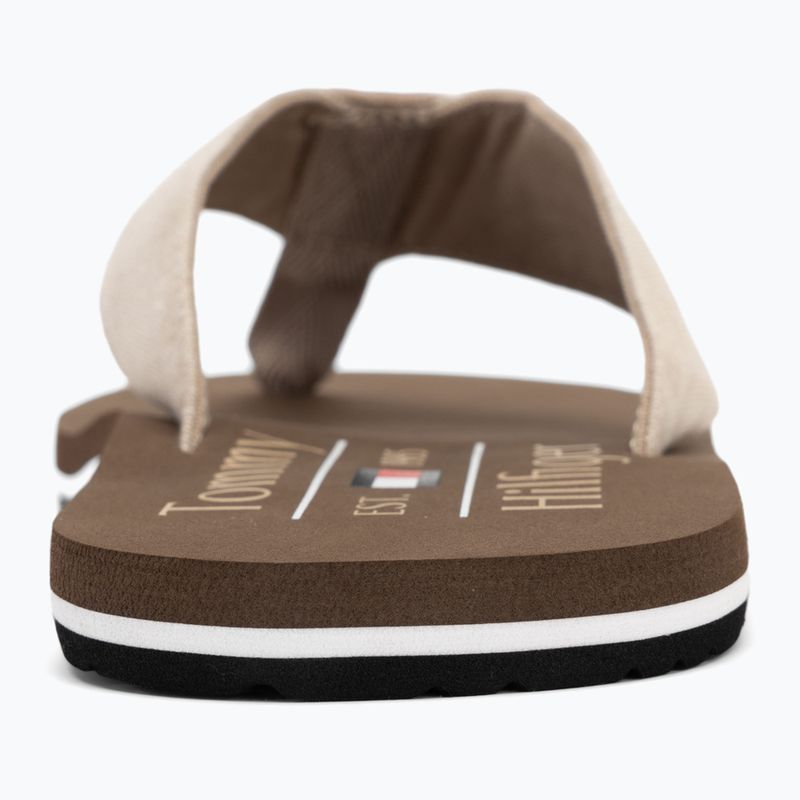 Мъжки джапанки Tommy Hilfiger Chambray Beach Sandal beige 6