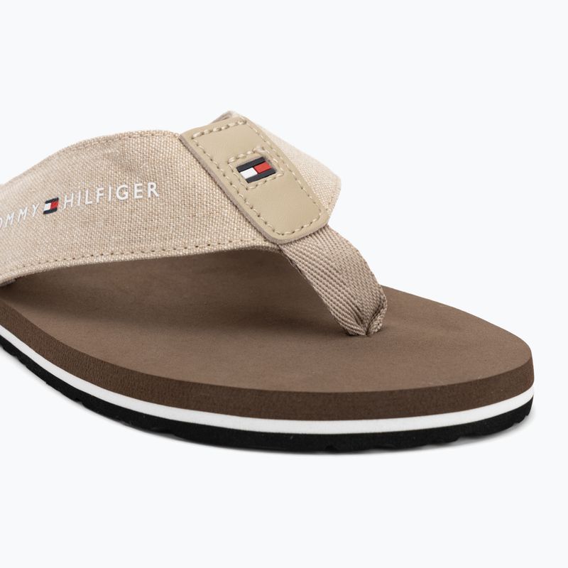 Мъжки джапанки Tommy Hilfiger Chambray Beach Sandal beige 7