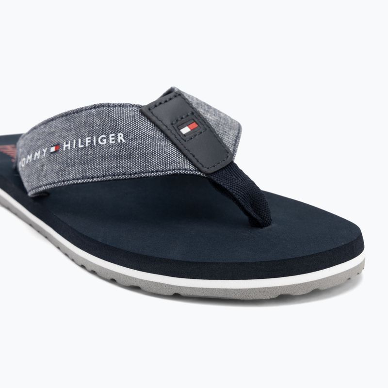 Мъжки джапанки Tommy Hilfiger Chambray Beach Sandal desert sky 7