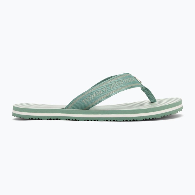 Дамски джапанки Tommy Hilfiger Stripes Beach Sandal charming green 2