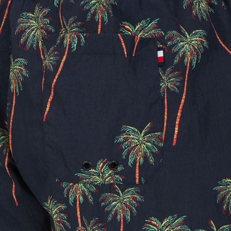 Мъжки къси панталони за плуване Tommy Hilfiger Medium Drawstring Print palm tropical aop desert sky 4