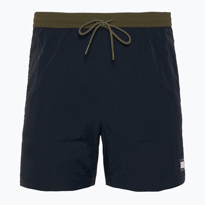 Мъжки къси панталони за плуване Tommy Hilfiger Medium Drawstring desert sky