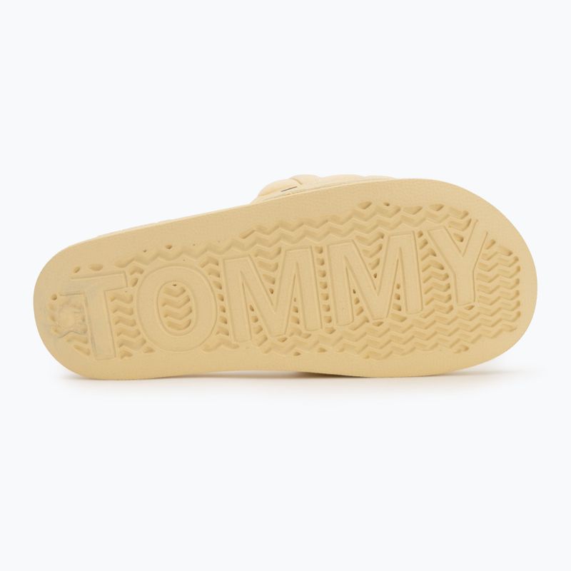 Дамски чехли Tommy Jeans Braided Slide frozen custard 4