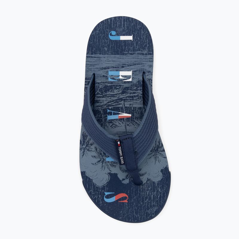 Мъжки джапанки Tommy Jeans Elevated Beach Sandal velvet blue 5