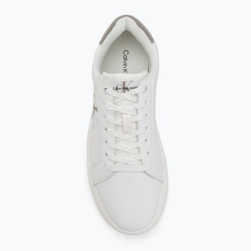 Calvin Klein мъжки обувки YM0YM00681 Chunky Cupsole Monologo Lth triple bright white/rock ridge 5