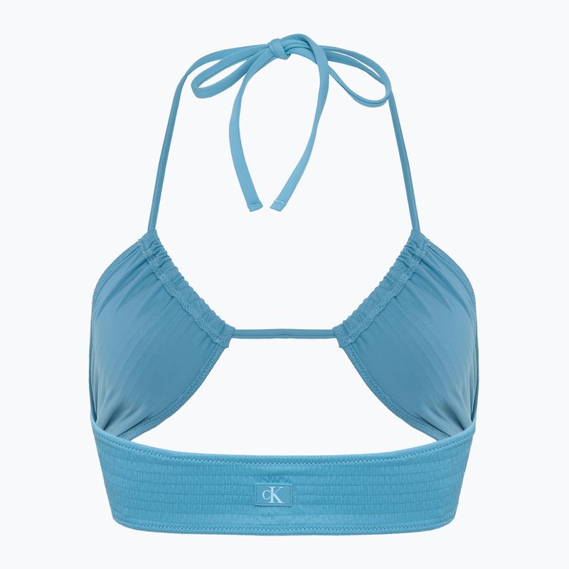 Горнище на бански костюм Calvin Klein KW0KW02726 Bralette adriatic blue 2