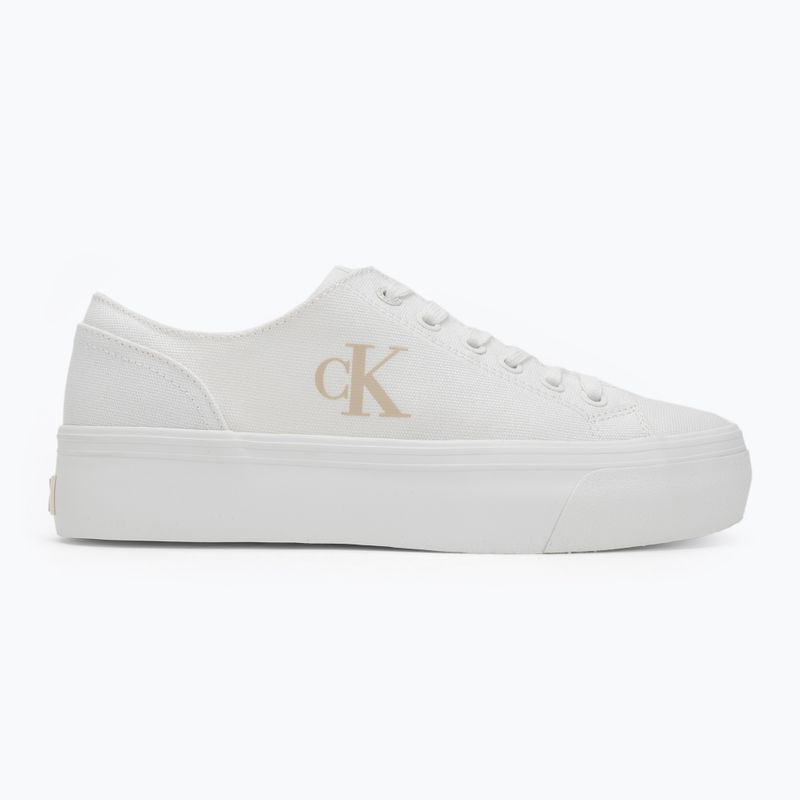 Calvin Klein дамски маратонки YW0YW01763 Vulc Flatform Low Cv MG triple bright white 2