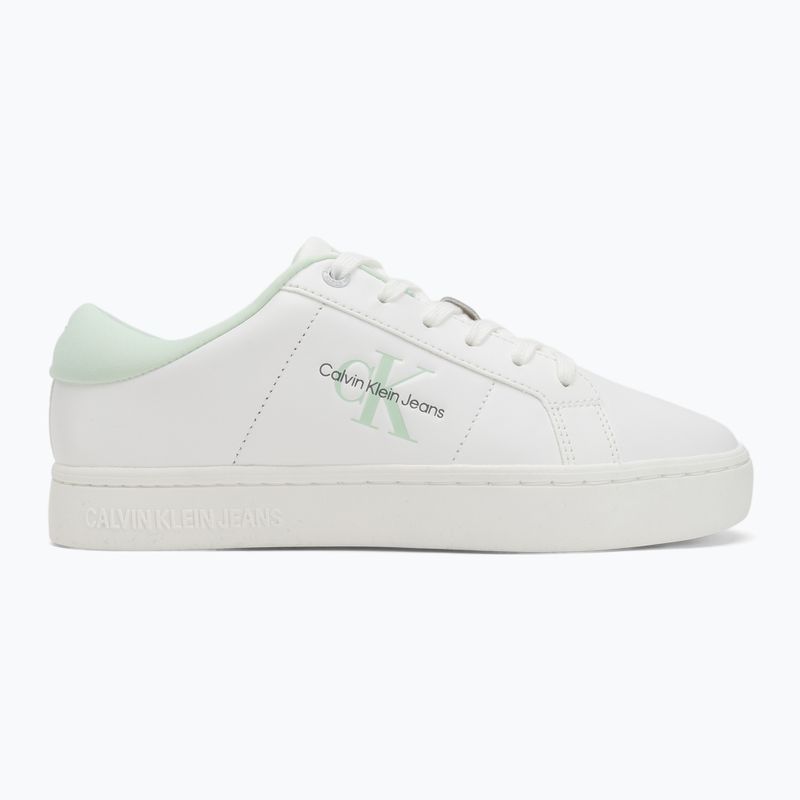 Calvin Klein дамски обувки YW0YW01444 Classic Cupsole Lowlaceup Lth Wn bright white/moonlight jade 2