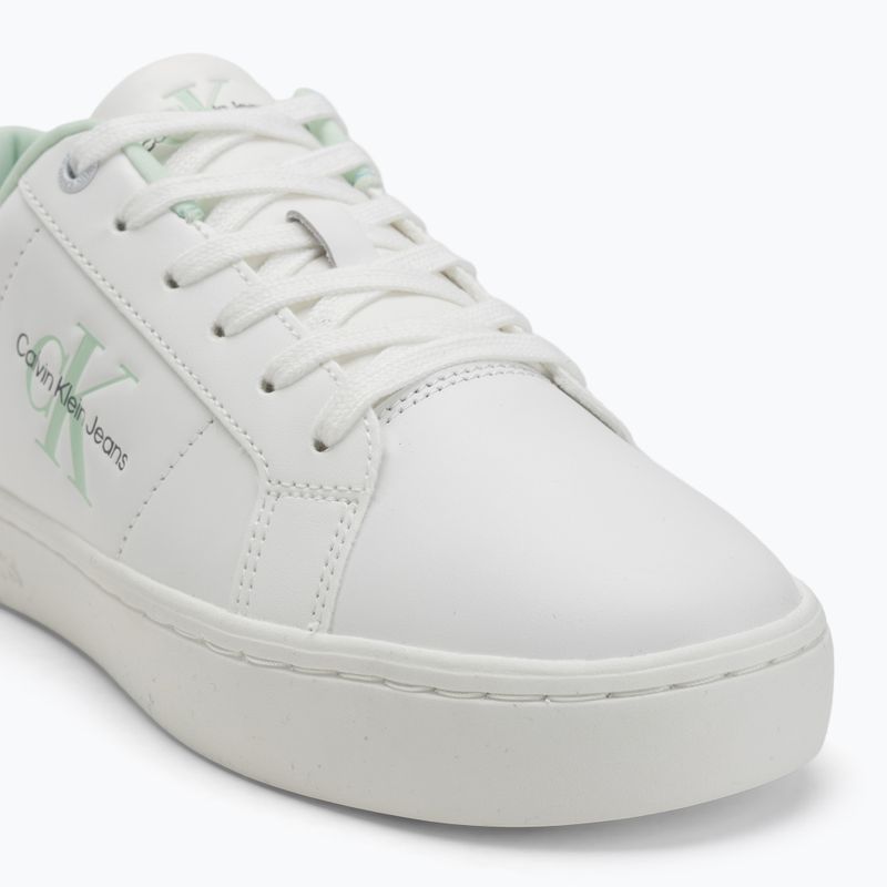 Calvin Klein дамски обувки YW0YW01444 Classic Cupsole Lowlaceup Lth Wn bright white/moonlight jade 7