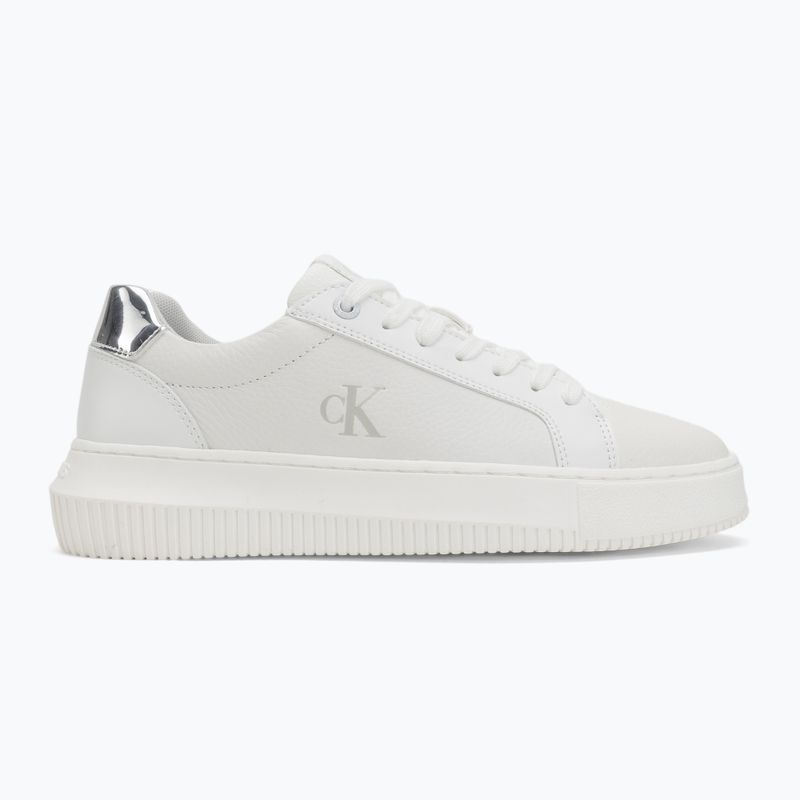 Calvin Klein дамски обувки YW0YW01769 Chunky Cupsole Low Mg bright white/silver 2
