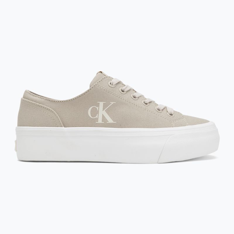 Calvin Klein дамски маратонки YW0YW01763 Vulc Flatform Low Cv MG яйчена черупка/кремаво бяло 2