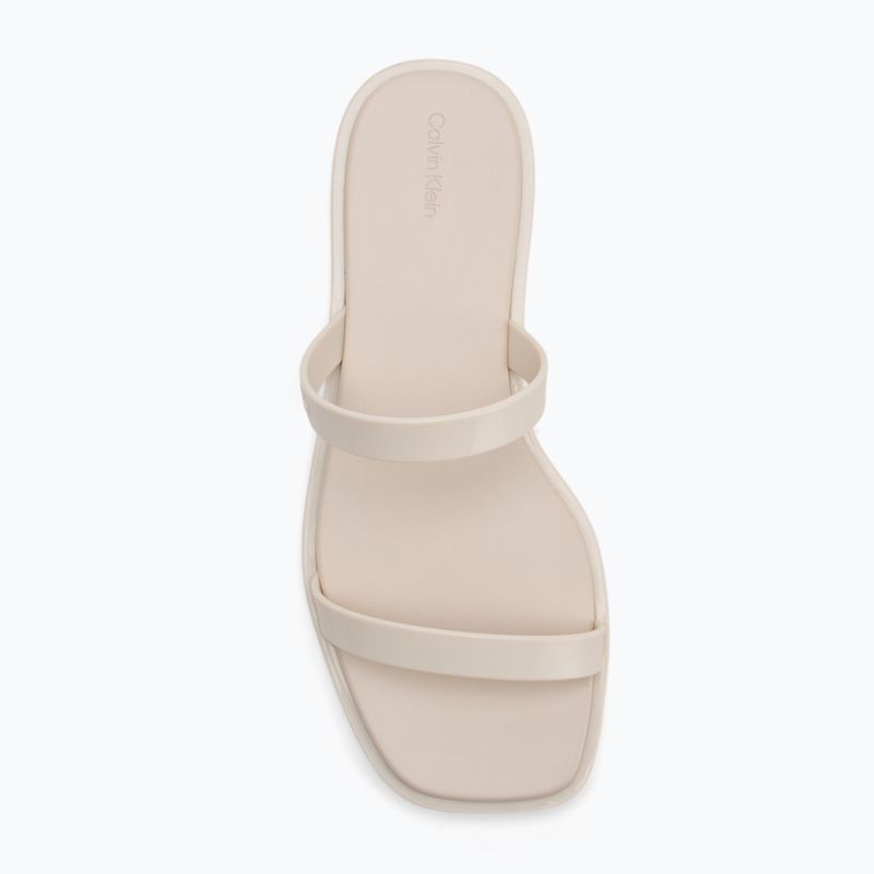 Джапанки за жени Calvin Klein HW0HW02417 Double Bar Slide - Jelly turtle dove 5