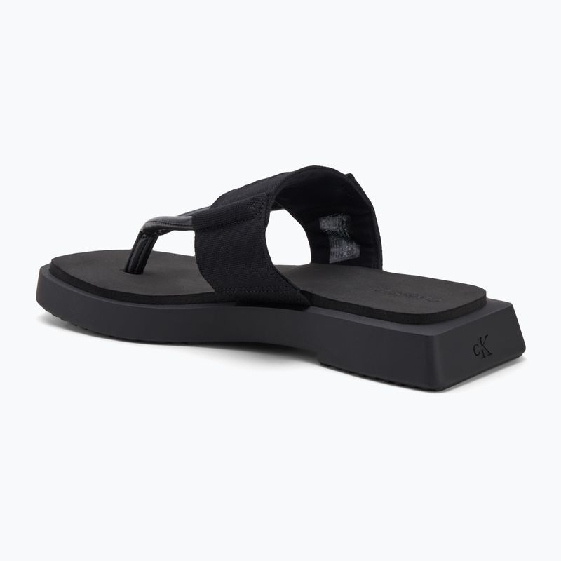 Дамски джапанки Calvin Klein YW0YW01717 Sq Low Wedge Sandal Rope triple black 3