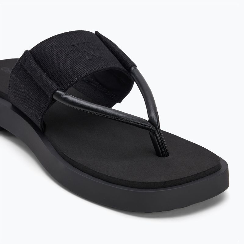 Дамски джапанки Calvin Klein YW0YW01717 Sq Low Wedge Sandal Rope triple black 7