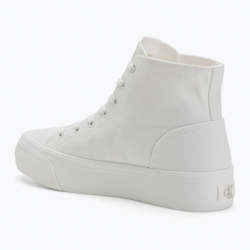 Calvin Klein дамски маратонки YW0YW01764 Vulc Flatform Mid Cv Mg triple bright white 3