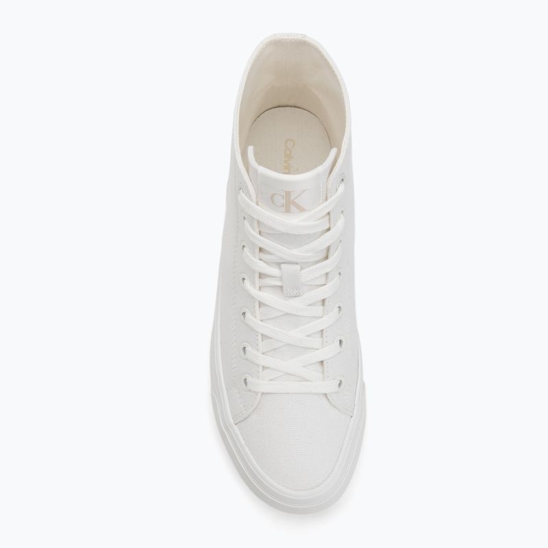 Calvin Klein дамски маратонки YW0YW01764 Vulc Flatform Mid Cv Mg triple bright white 5