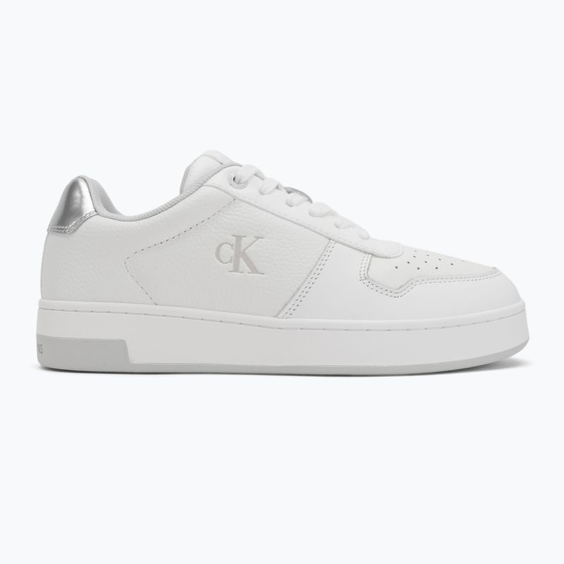 Calvin Klein дамски обувки YW0YW01765 Basket Cupsole Low Mg bright white/silver 2
