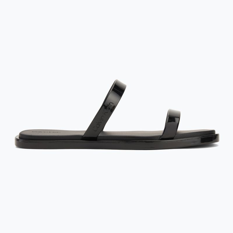 Calvin Klein дамски джапанки HW0HW02417 Double Bar Slide - Jelly black 2