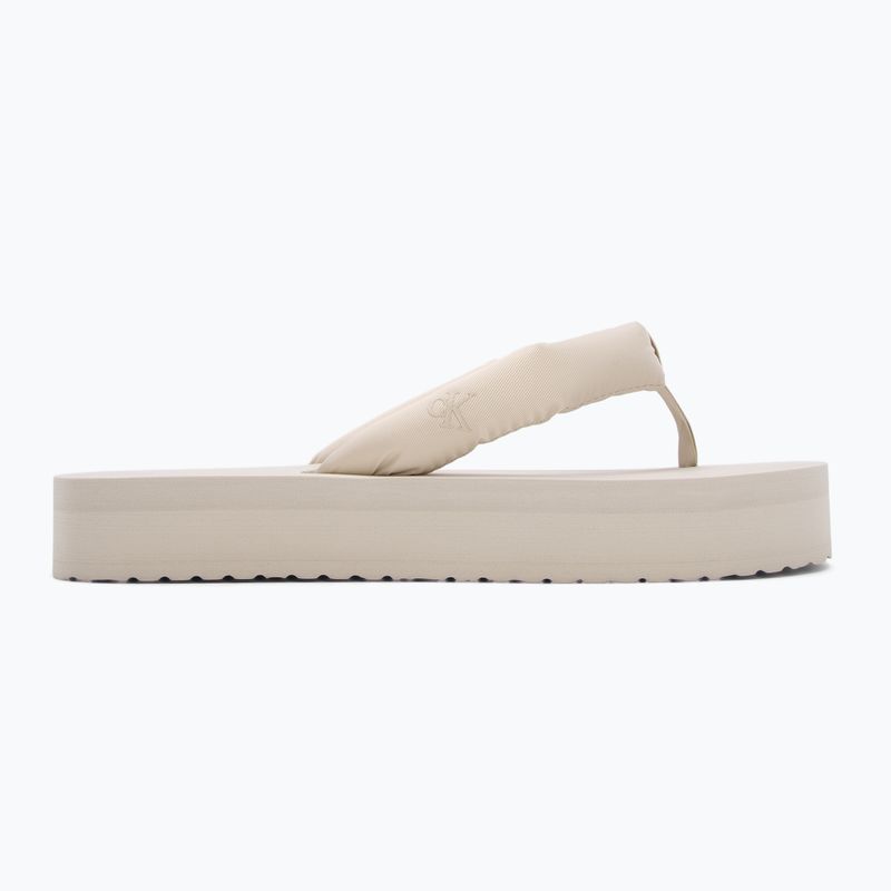 Дамски плажен сандал Calvin Klein YW0YW01723 Flatform Ttxr Сатенени джапанки с тройна черупка 2