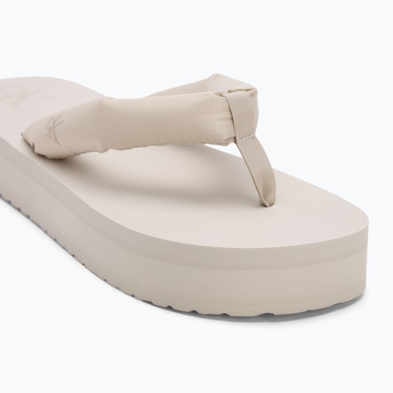 Дамски плажен сандал Calvin Klein YW0YW01723 Flatform Ttxr Сатенени джапанки с тройна черупка 7
